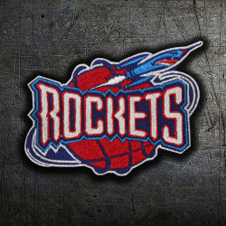 Parche termoadhesivo / con velcro bordado del equipo de la NBA de los Houston Rockets